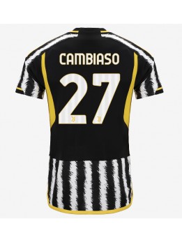 Moški Nogometna dresi replika Juventus Andrea Cambiaso #27 Domači 2023-24 Kratek rokav